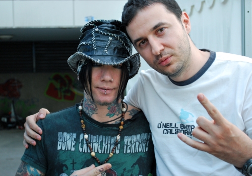 Водещият Васко и DJ Ashba - Guns‘N’Roses