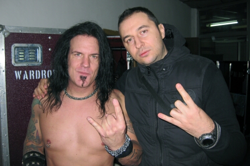 Водещият Васко и David Vincent - Morbid Angel