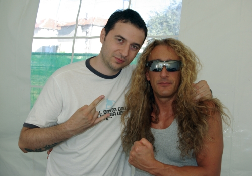 Водещият Васко и Alex Staropoli - Rhapsody Of Fire