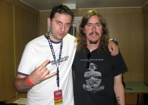 Водещият Васко и Mikael Akerfeldt - Opeth