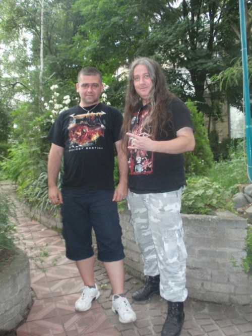 Организаторът Иван Гривата и авторът Rock Thrashler