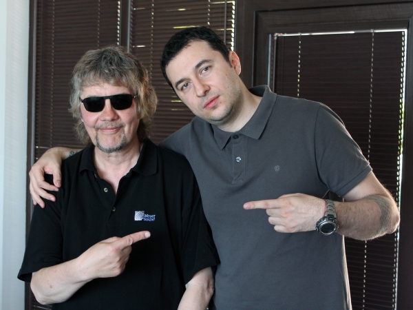 Водещият Васко и Don Airey - Deep Purple