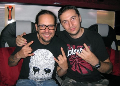 Водещият Васко и Jonathan Davis - Korn