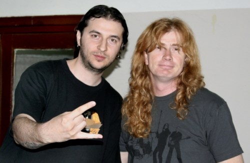 Водещият Васко и Dave Mustaine - Megadeth