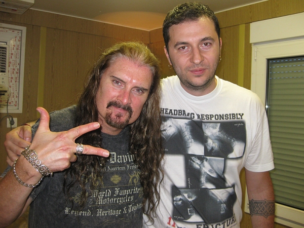 Водещият Васко и James Labrie - Dream Theater