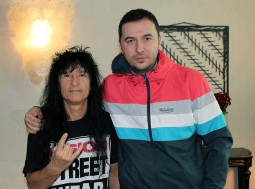 Водещият Васко и  Joey Belladonna - Anthrax
