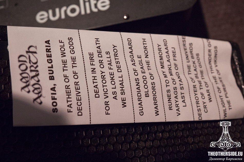 Amon Amarth - setlist