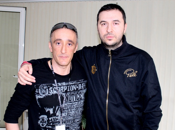 Водещият Васко и Alex Staropoli  - Rhapsody of Fire