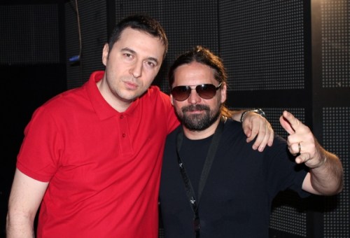 Водещият Васко и Andreas Kisser - Sepultura