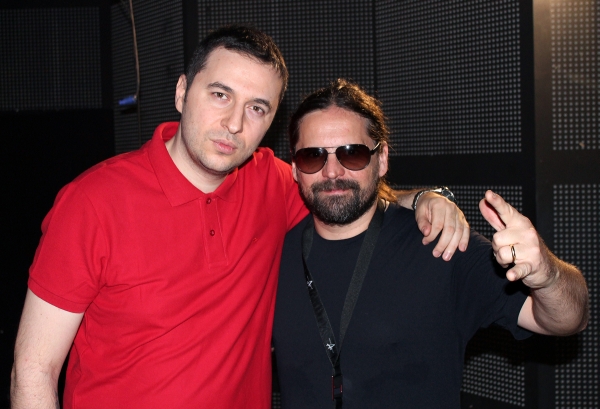 Водещият Васко и Andreas Kisser - Sepultura