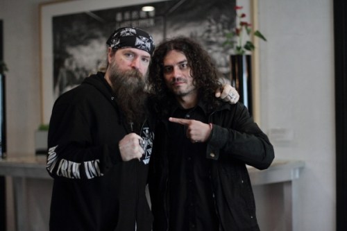 Водещият Мартин Николов и Zakk Wylde