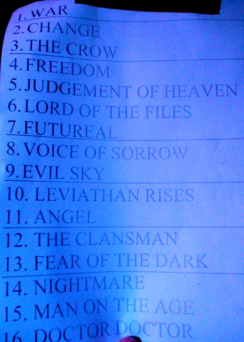 John Steel setlist