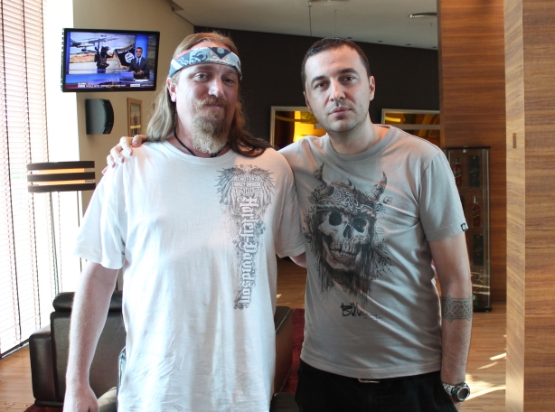 Водещият Васко и Steve DiGiorgio