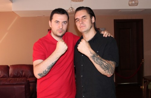 Водещият Васко и Adrian Erlandsson - At The Gates