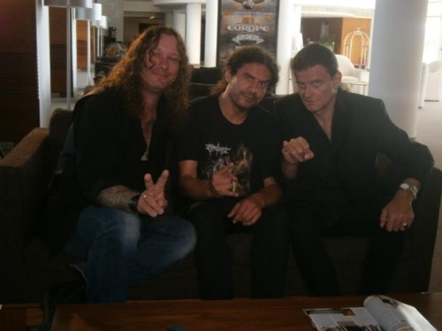 Водещият Мартин Николов и Helloween