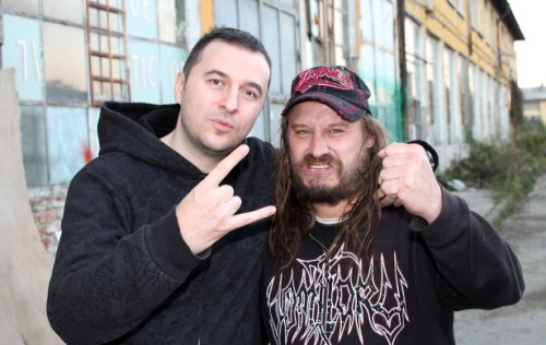 Водещият Васко и Lars Goran Petrov - Entombed