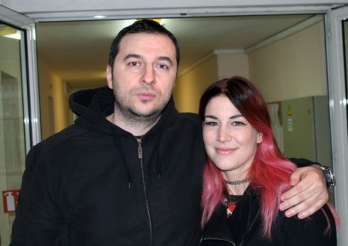 Водещият Васко и Charlotte Wessels - Delain