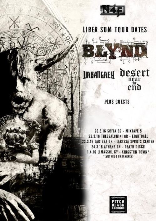 Blynd, Urban Grey and Desert Near The End tour poster