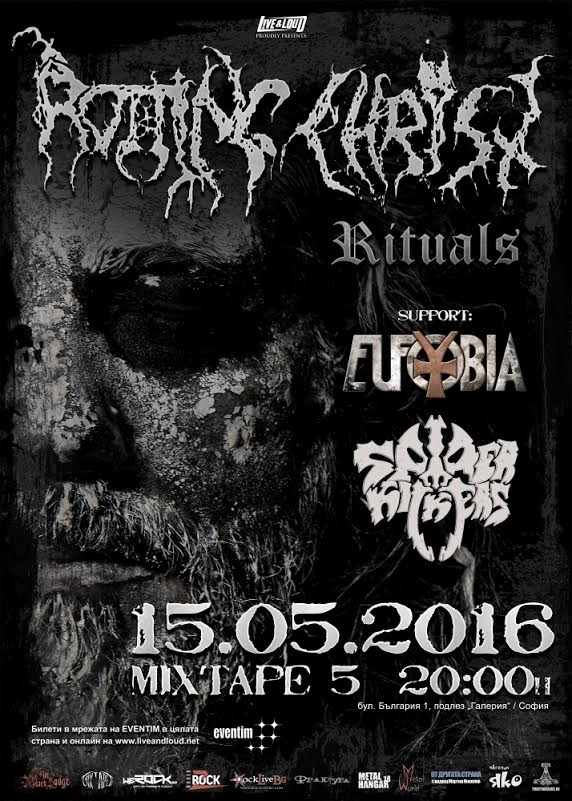 Rotting Christ, Eufobia and Spider Kickers in Sofia