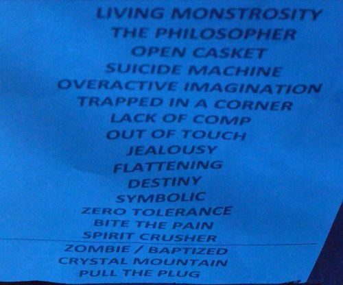 Death DTA setlist