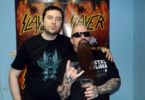 Водещият Васко и Kerry King - Slayer