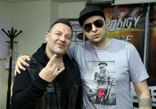 Водещият Васко Катинчаров и DJ Lethal  -House of Pain/Limp Bizkit