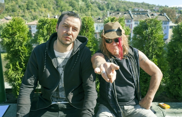 Водещият Васко Катинчаров и Kai Hansen - Gamma Ray