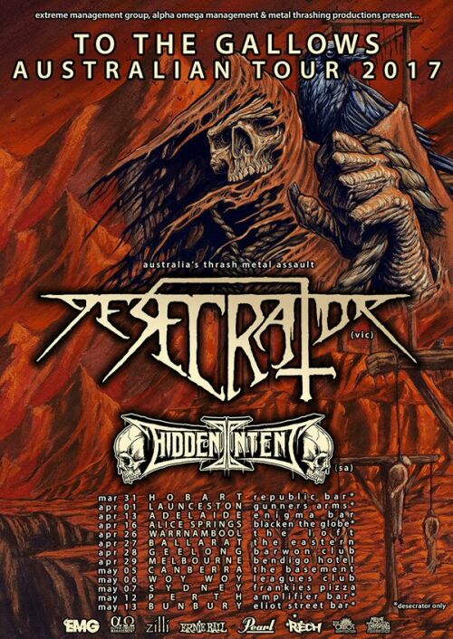Desecrator Australian Tour 2017