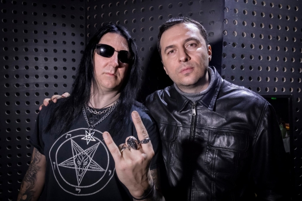 Водещият Васко Катинчаров и Lord Ahriman - Dark Funeral