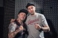 Roger Miret (Agnostic Front) и водещият Васко Катинчаров