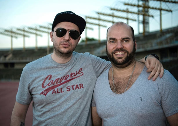 Водещият Васко и Henning Rumenapp - Guano Apes