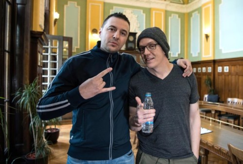 Водещият Васко и Devin Townsend