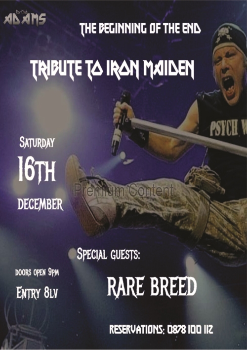 Трибют на Iron Maiden в Адамс