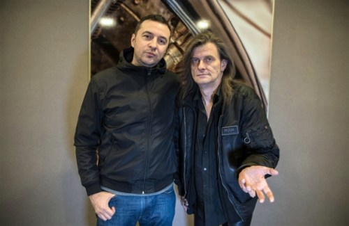 Водещият Васко и Michael Weikath - Helloween