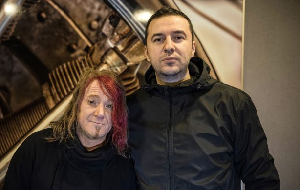 Водещият Васко и Kai Hansen - Helloween