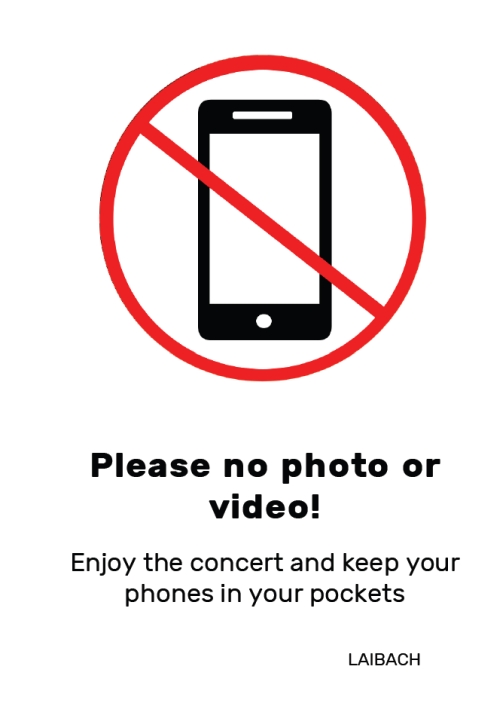 Без снимки на концерта на Laibach в София
