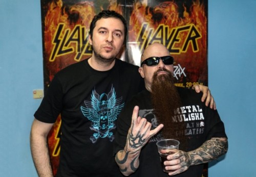 Водещият Васко и Kerry King - Slayer