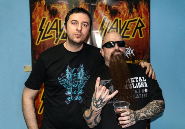 Водещият Васко и Kerry King - Slayer