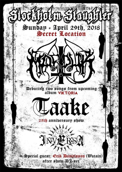 Marduk и Taake на Stockholm Slaughter 2018