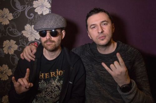 Водещият Васко Катинчаров и Christofer Johnsson - Therion