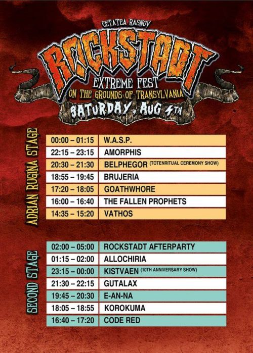 Програма на Rockstadt Extreme Fest 2018