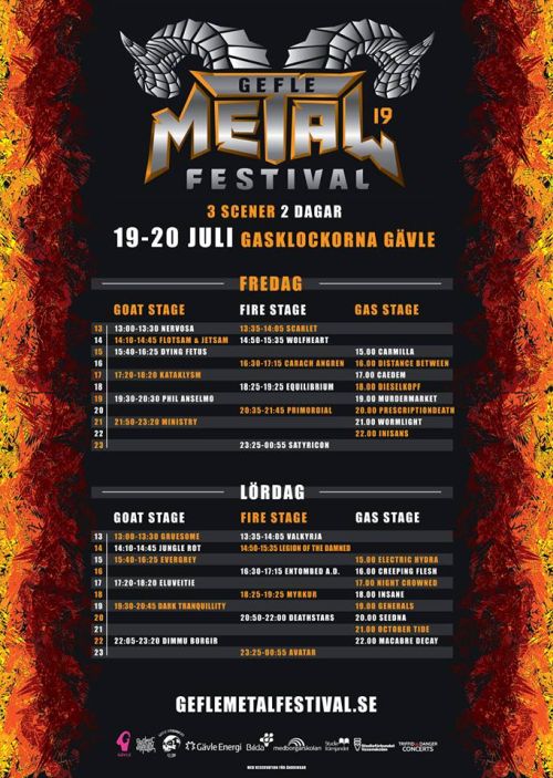 Програма на Gefle Metal Fest 2019