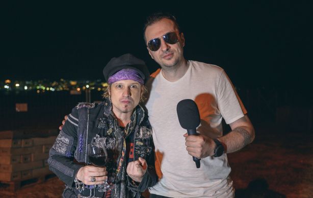 Водещият Васко Катинчаров и Tobias Sammet - Avantasia