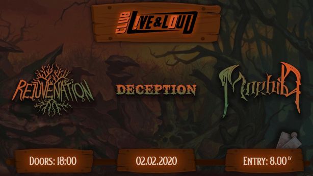 Концерт на Morbid, Rejuvenation и Deception в София