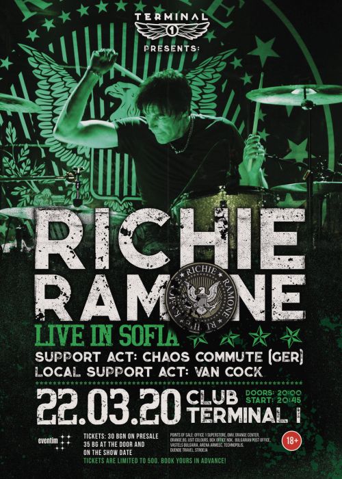 Концерт на Richie Ramone в София