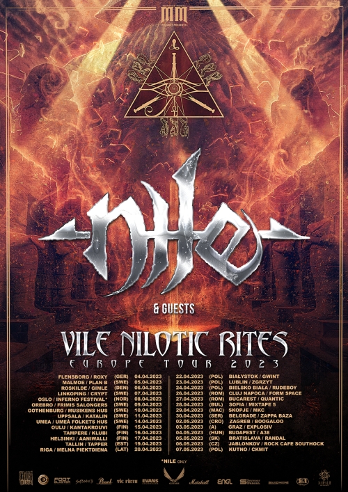 Nile - Vile Nilotic Rites - European Tour 2023